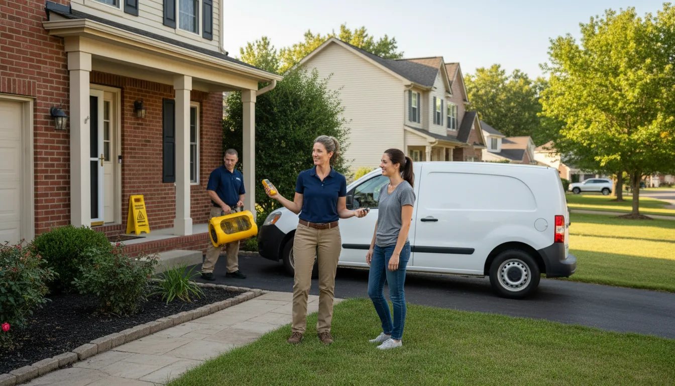 Water restoration image for Dehumidification And Cleanup Services in Middle Brook, MO